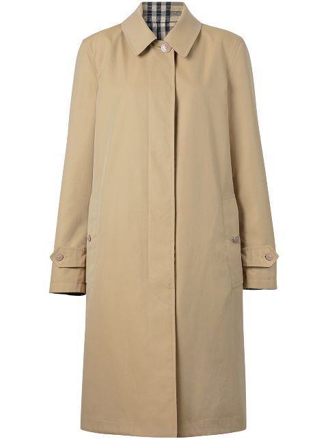 Burberry reversible single-breasted car coat Women