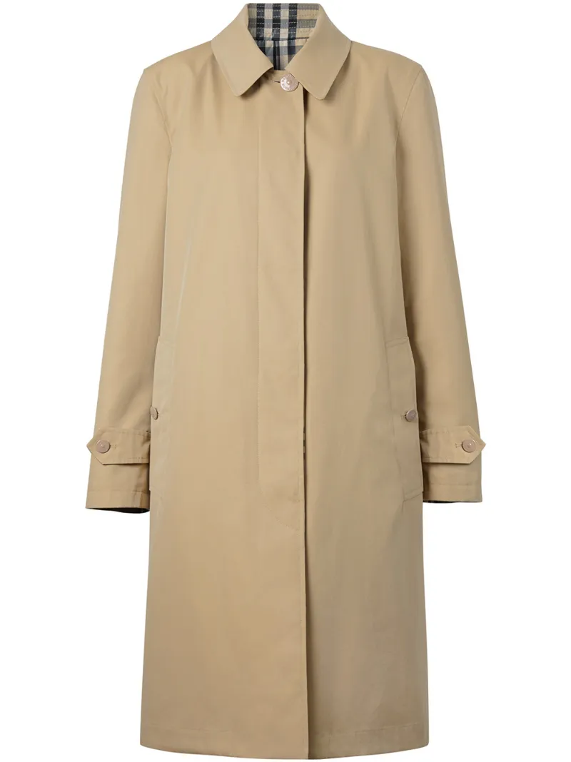 BURBERRY REVERSIBLE SINGLE-BREASTED COAT