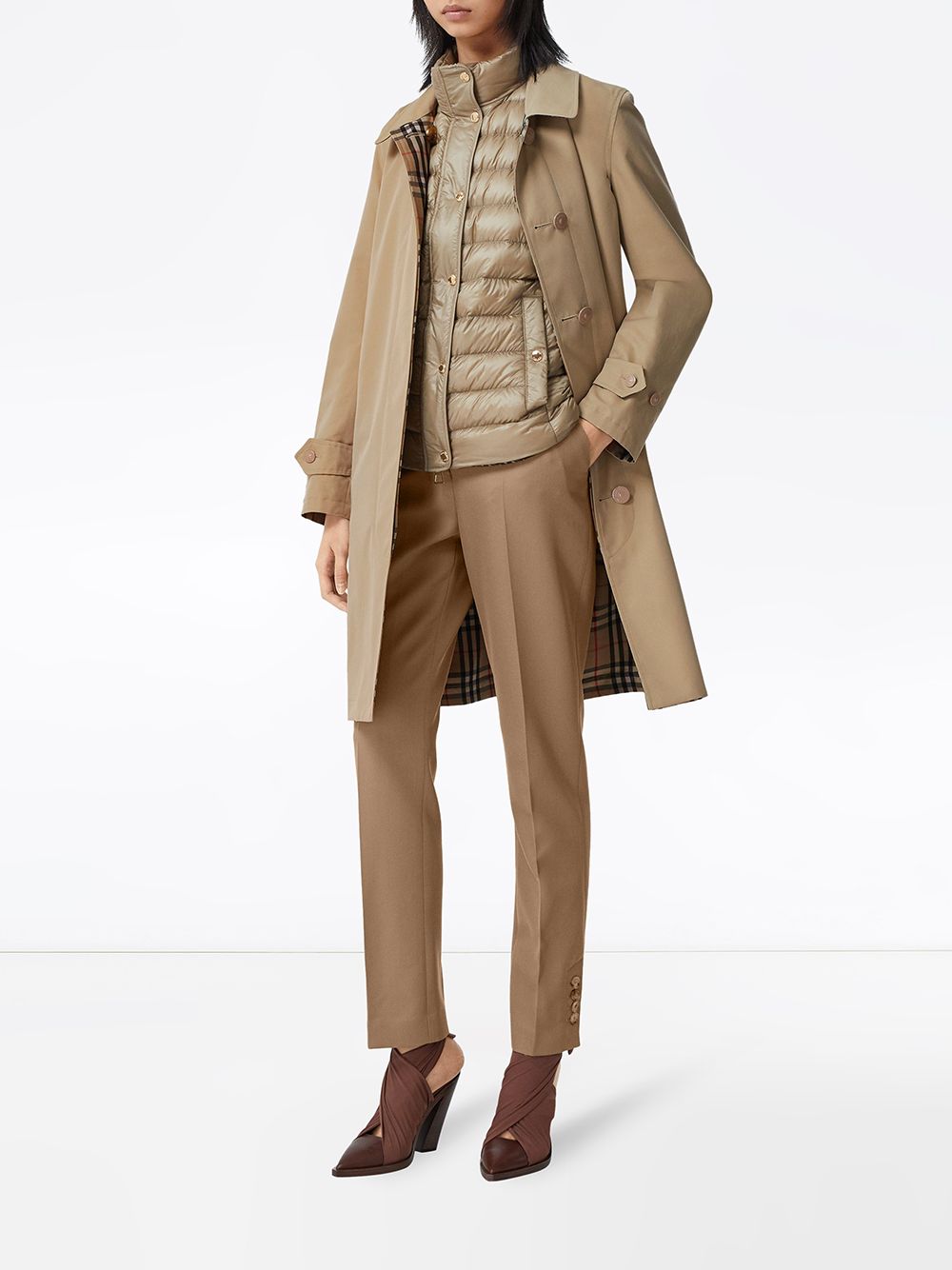 Image 2 of Burberry reversible single-breasted car coat