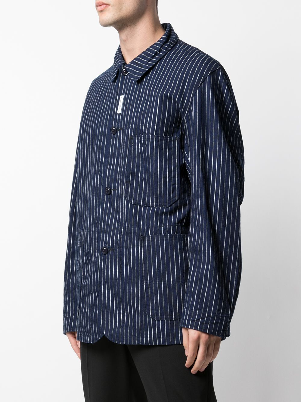 фото Engineered garments engineered garments 20s1d024 indigo-cotton-wabash-stripe