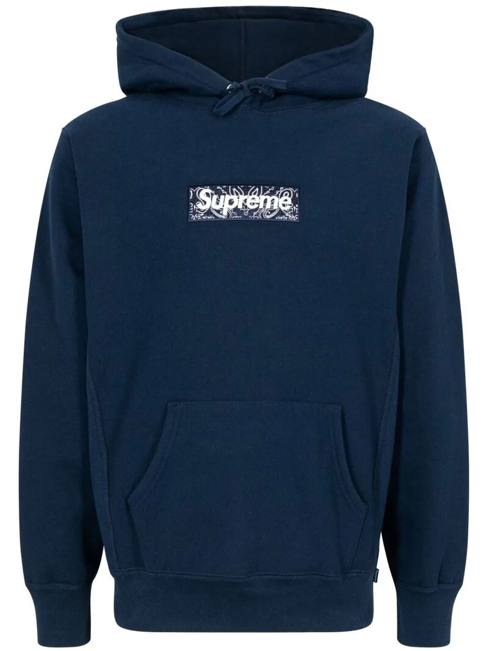 supreme  bandana box logo hooded navy