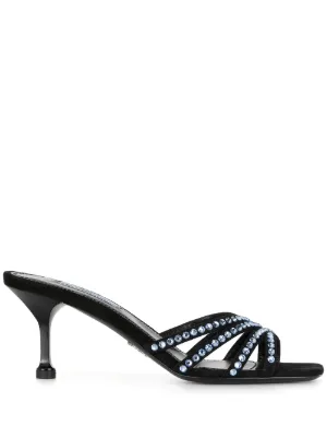 prada velvet clog mule