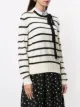 Ports 1961 bow-neck striped sweater