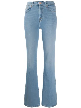 7 for all mankind high waist bootcut jeans