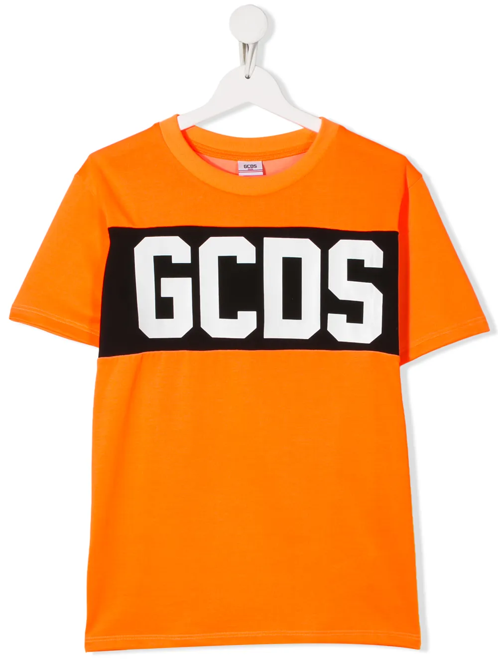 Gcds Teen Band Logo Print T-shirt In Orange