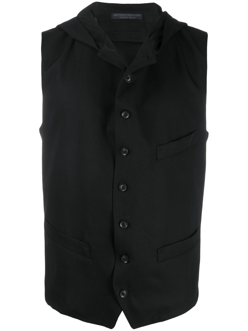 Shop Yohji Yamamoto Classic Waistcoat In Black