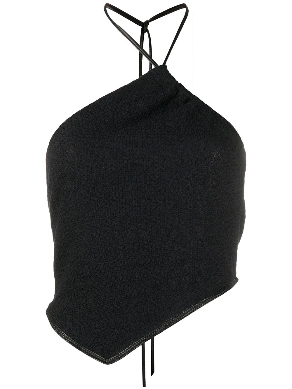 Nanushka Asymmetric Vest In Black