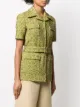 Rochas embroidered belted top