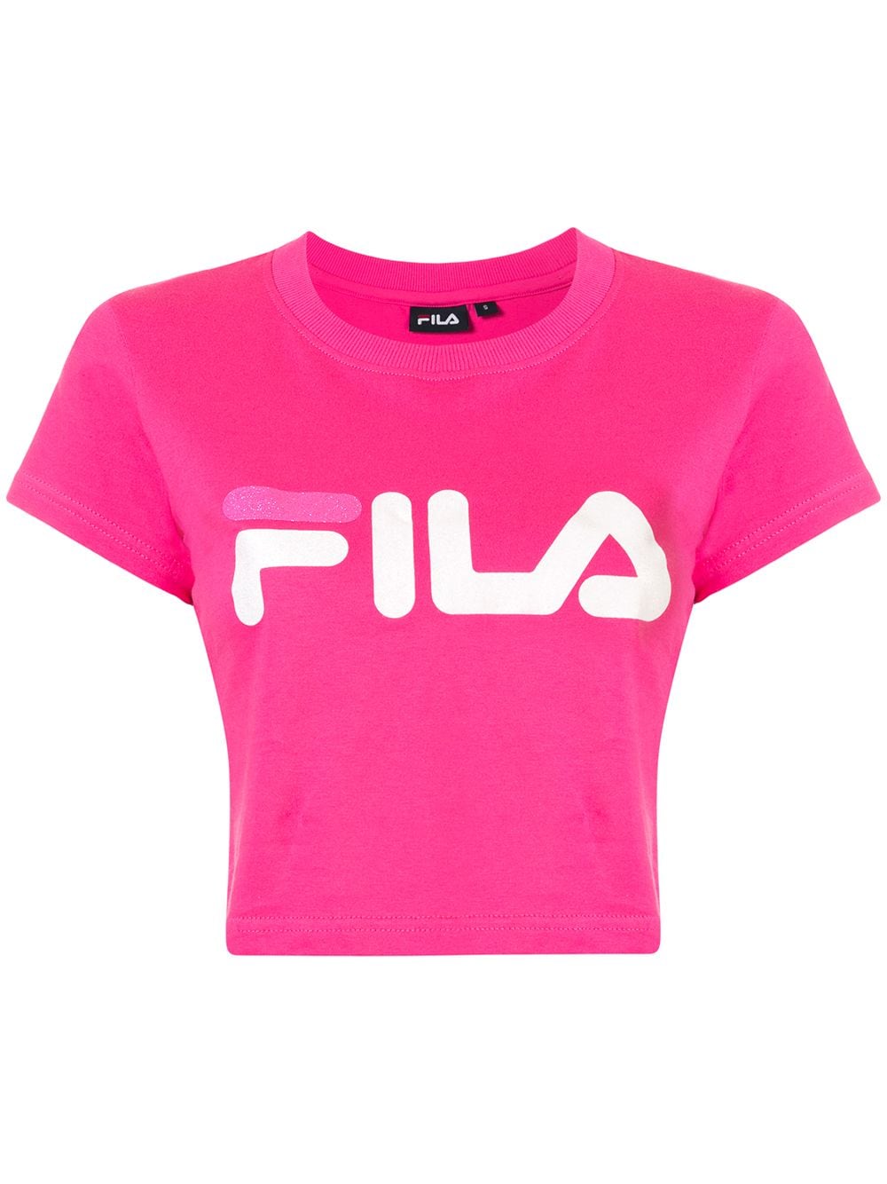фото Fila укороченная футболка с логотипом