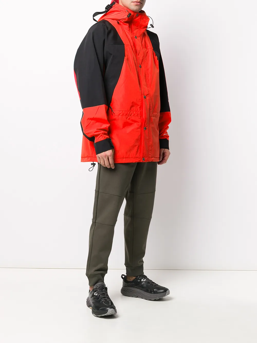  The North Face Jacke In Colour Block Optik   Rot 