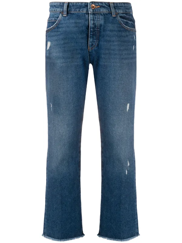 emporio armani distressed jeans