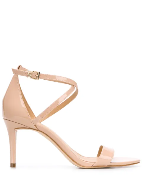 michael kors white sandals heels