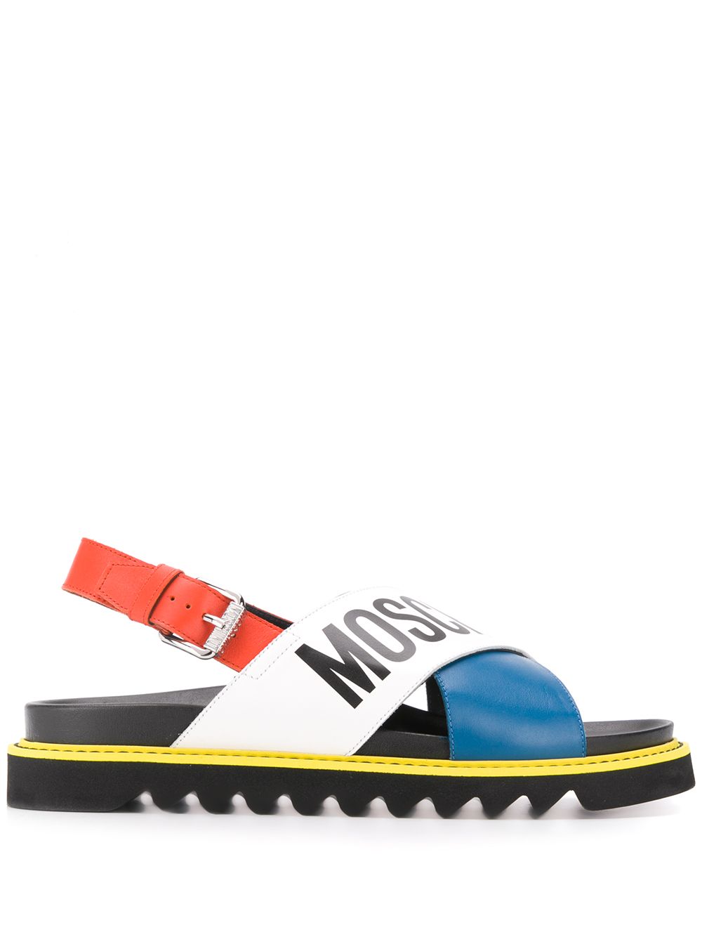 multicolor leather sandals