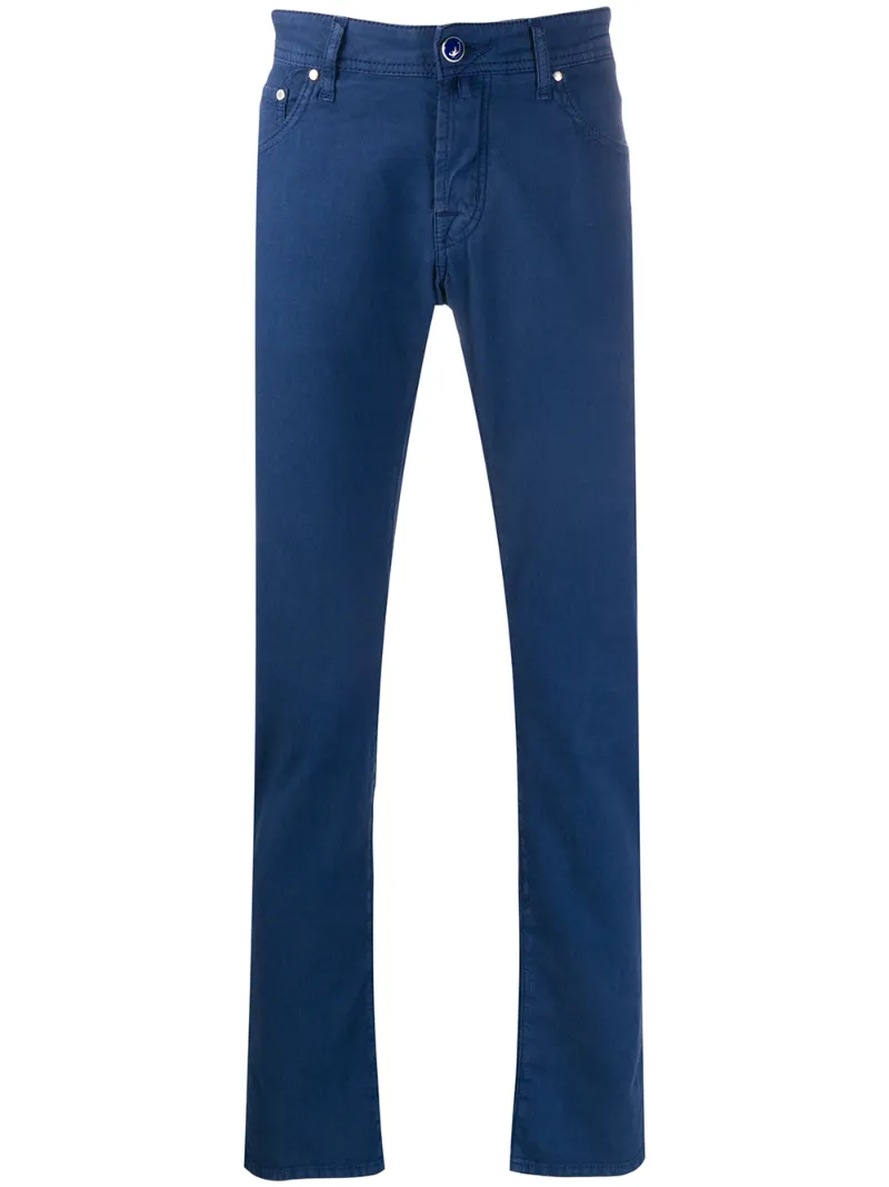 Jacob Cohen 'j622' Jeans Mit Einstecktuch In Blue