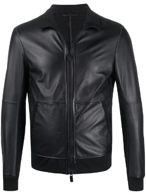 Emporio Armani Leather Jackets from 