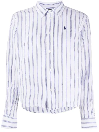 polo ralph lauren cropped oxford shirt