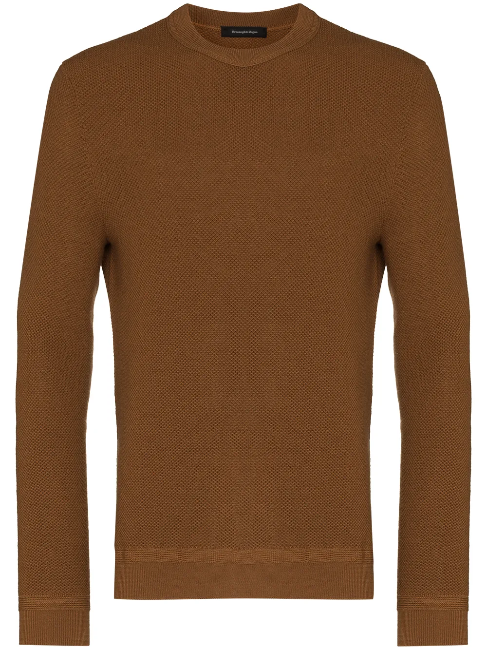 

Zegna suéter de tejido gofrado - Marrón
