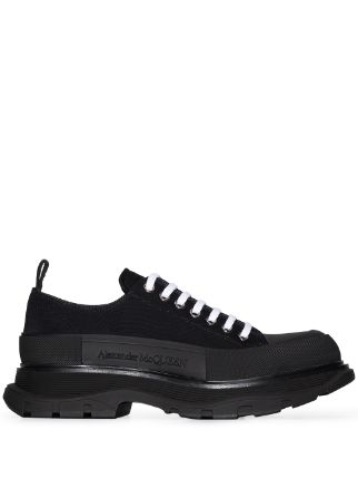 Alexander McQueen Tread Slick lace up Sneakers Black FARFETCH