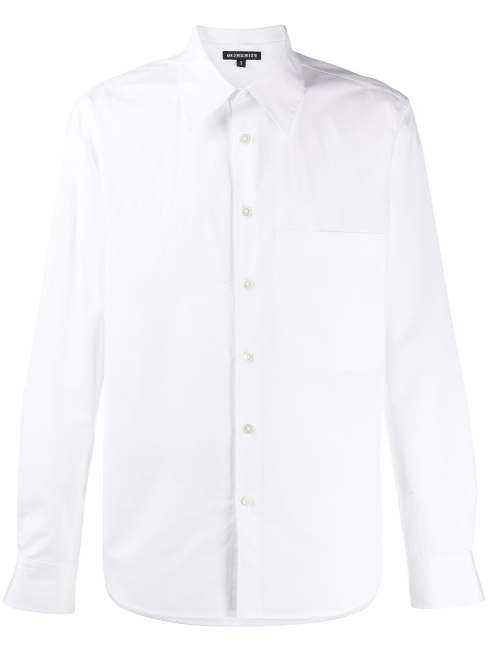 ANN DEMEULEMEESTER LONG-SLEEVE FITTED SHIRT