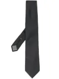Canali pointed tip silk tie - Black