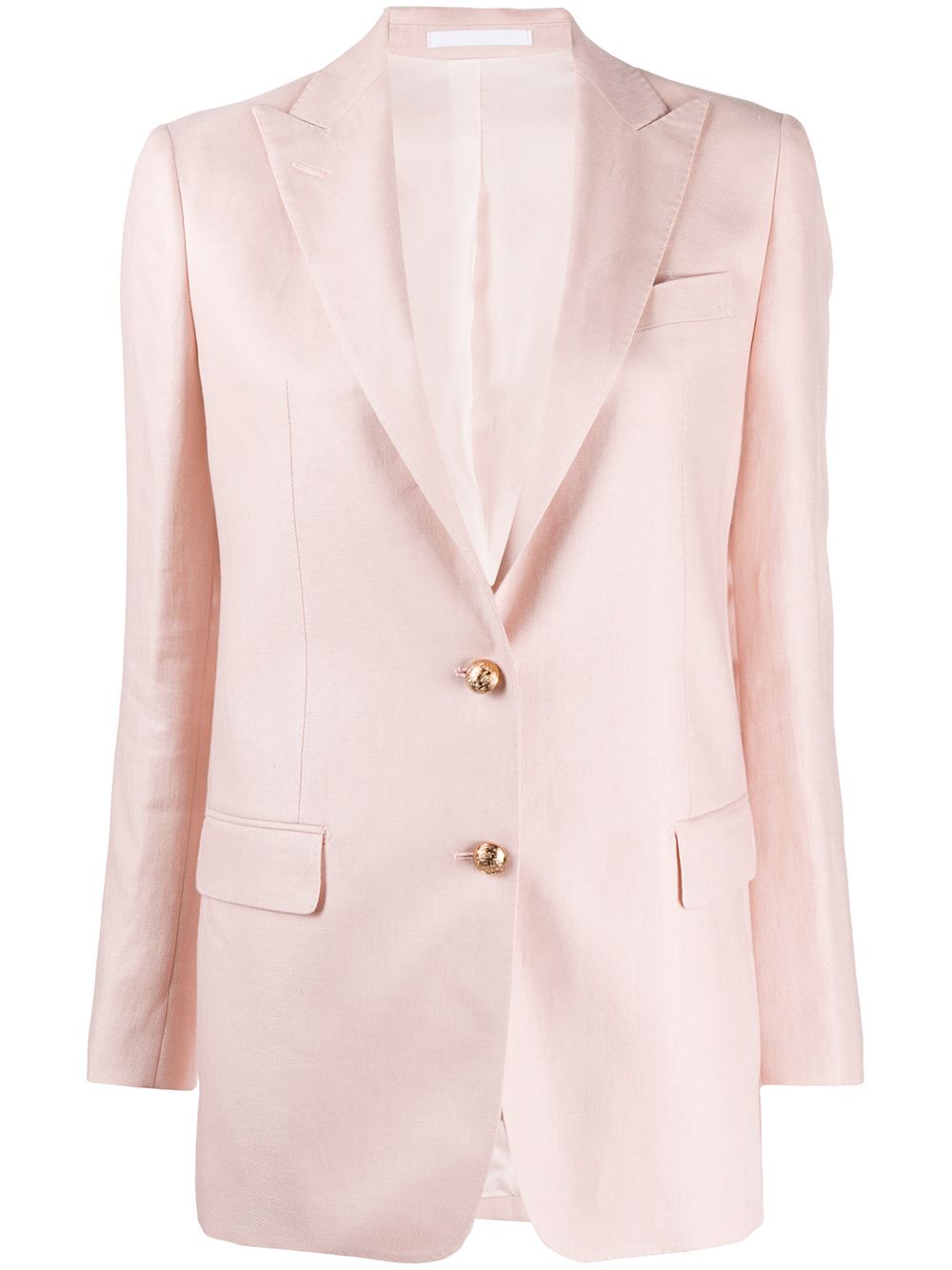 Tagliatore Fitted Single Breasted Blazer In Pink