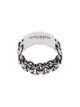 Image 1 of Saint Laurent engraved chain-detail ring