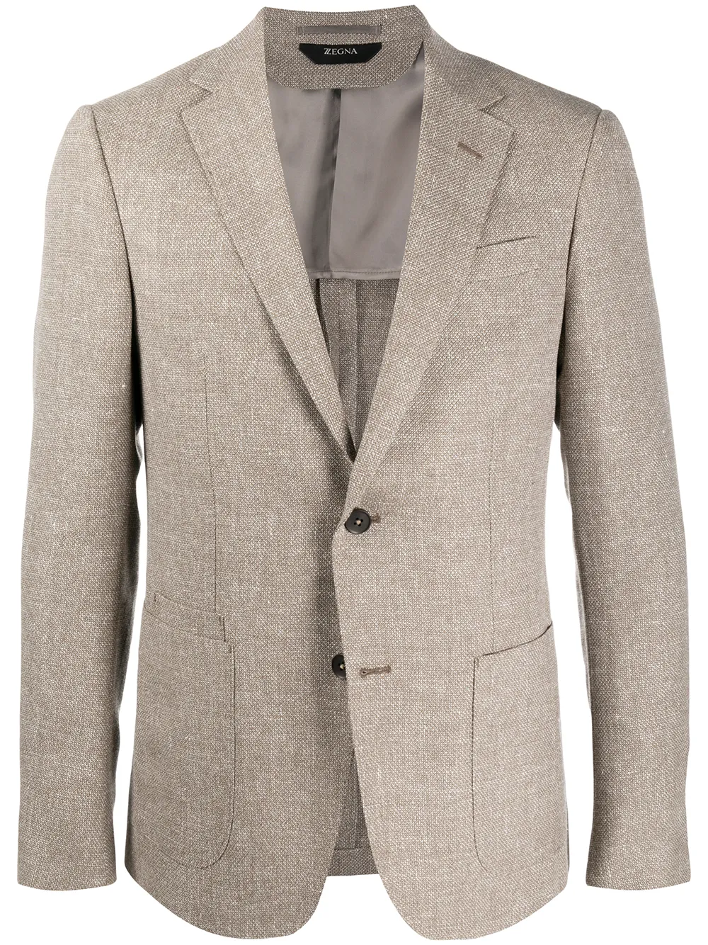 blazer droit à design texturé