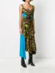 Marine Serre asymmetric flared midi dress