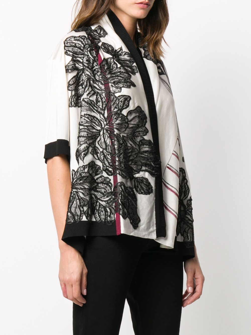 фото Antonio marras floral embroidered cardigan