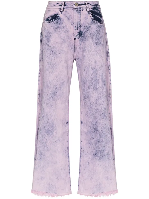 purple wide leg jeans