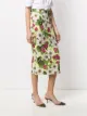 Dolce & Gabbana Saia midi com estampa floral