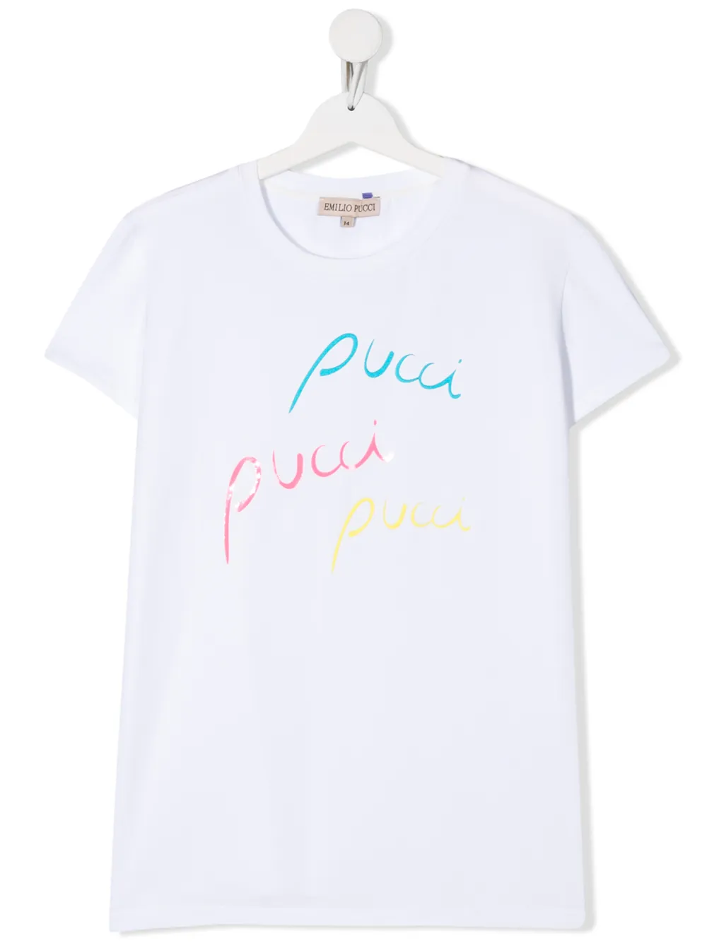 фото Emilio pucci junior футболка с логотипом