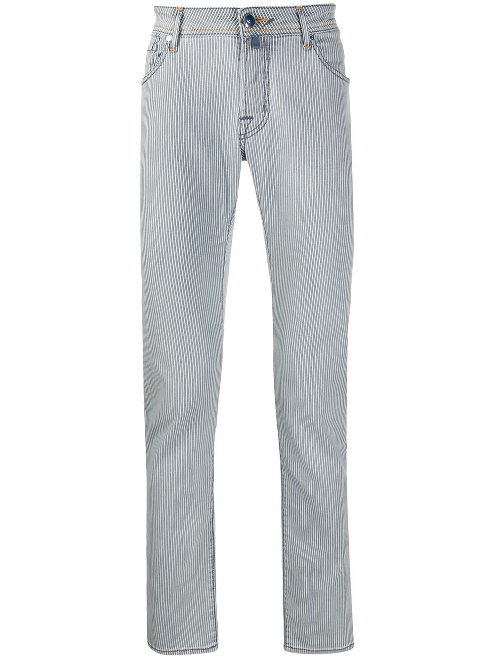 Jacob Cohen Gestreifte 'j622' Jeans In Blue