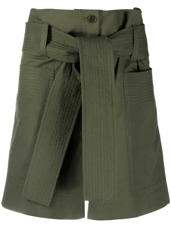 paperbag shorts green