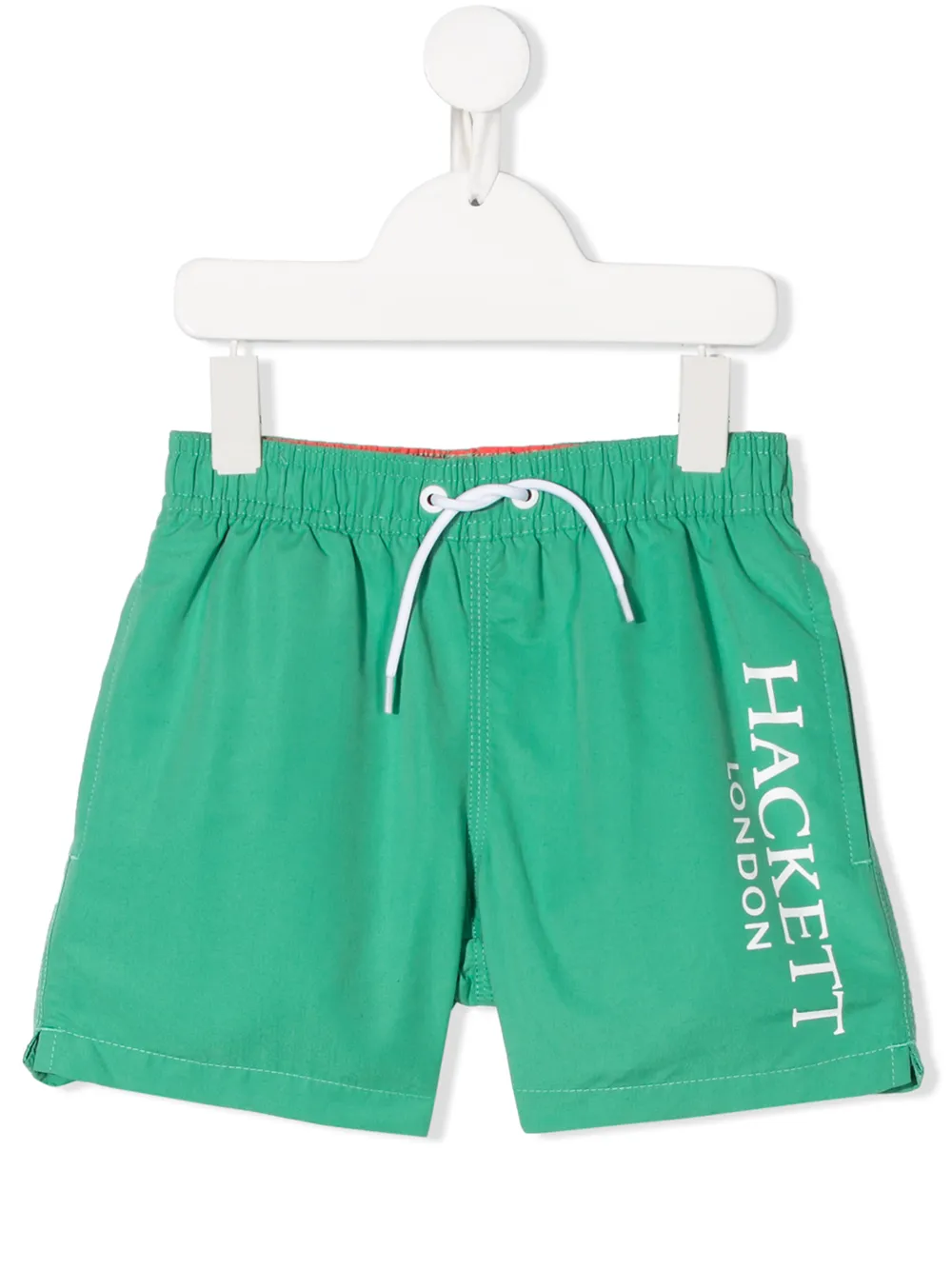 Hackett Kids' Logo Printed Swimming Shorts In Green
