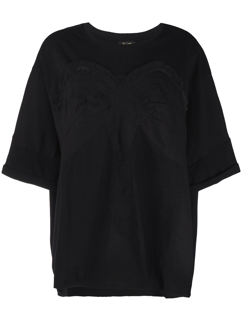 Mes Demoiselles Besticktes Oversized-t-shirt In Black