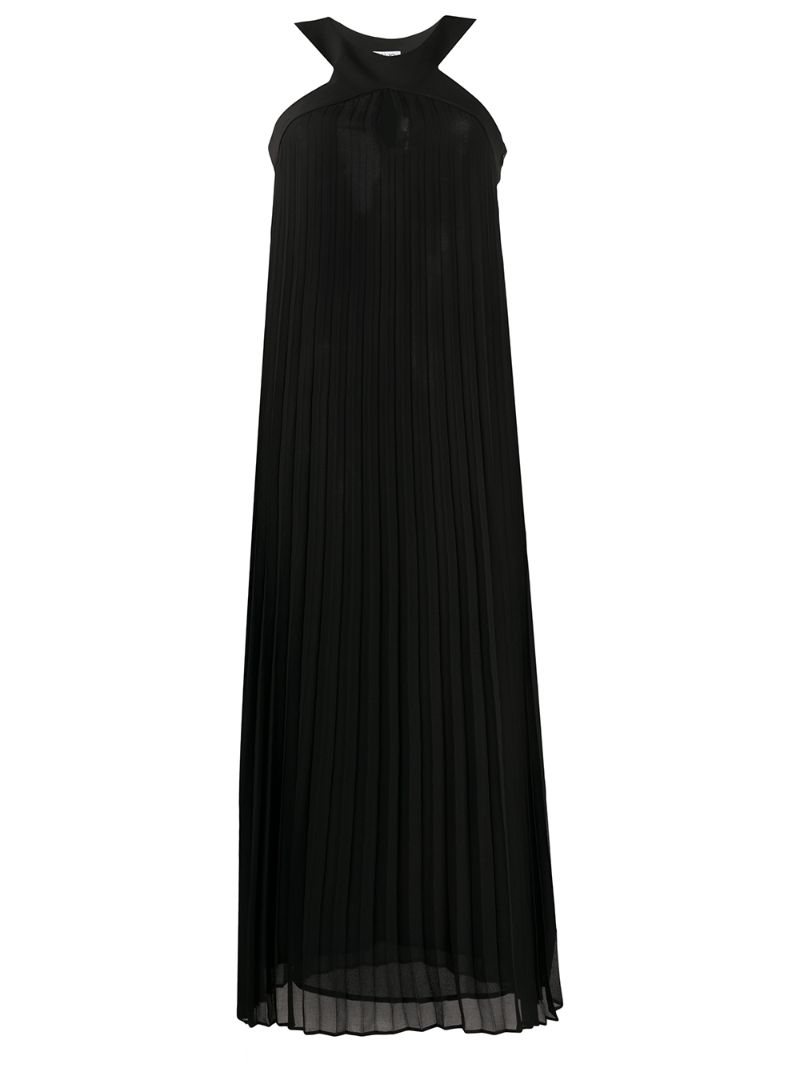 Liu •jo Neckholder-kleid Mit Falten In Black