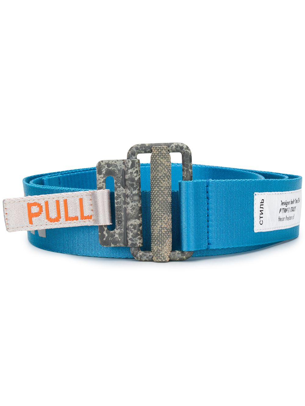 фото Heron preston reflective tape belt