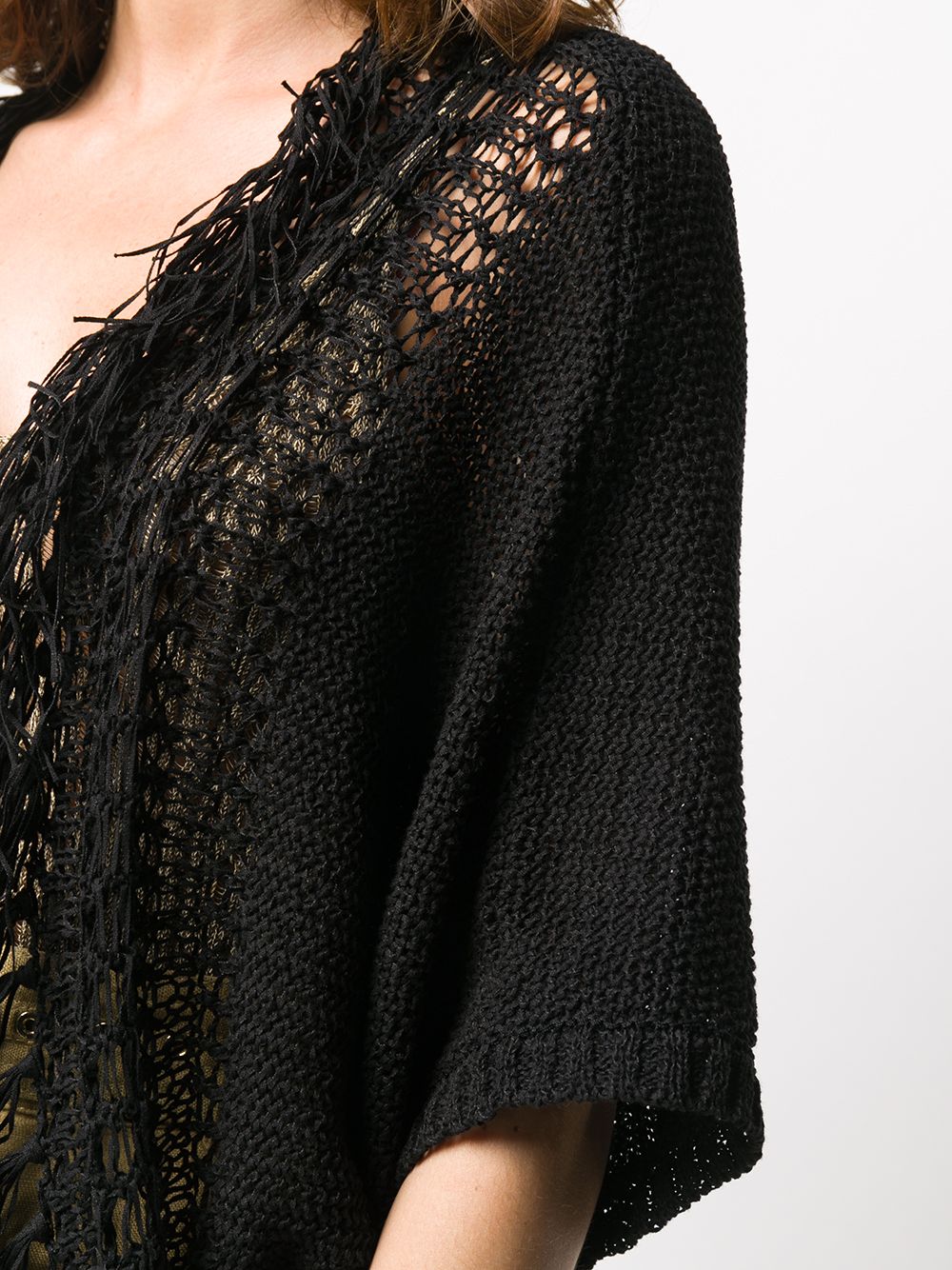 фото Mes demoiselles fringed-edge cardigan