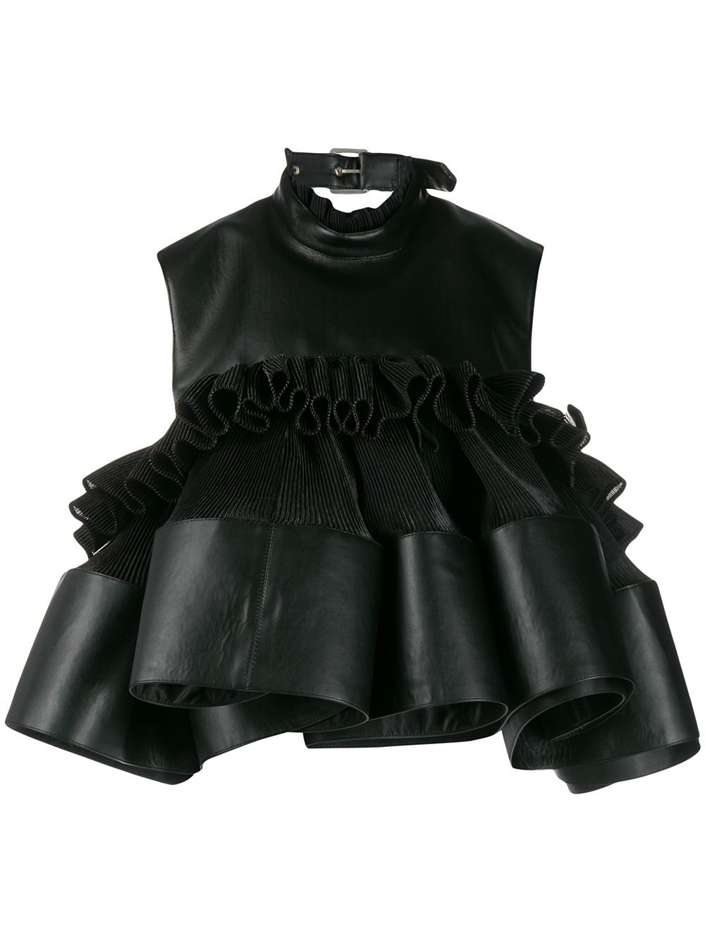 фото Comme des garçons noir kei ninomiya backless pleated top