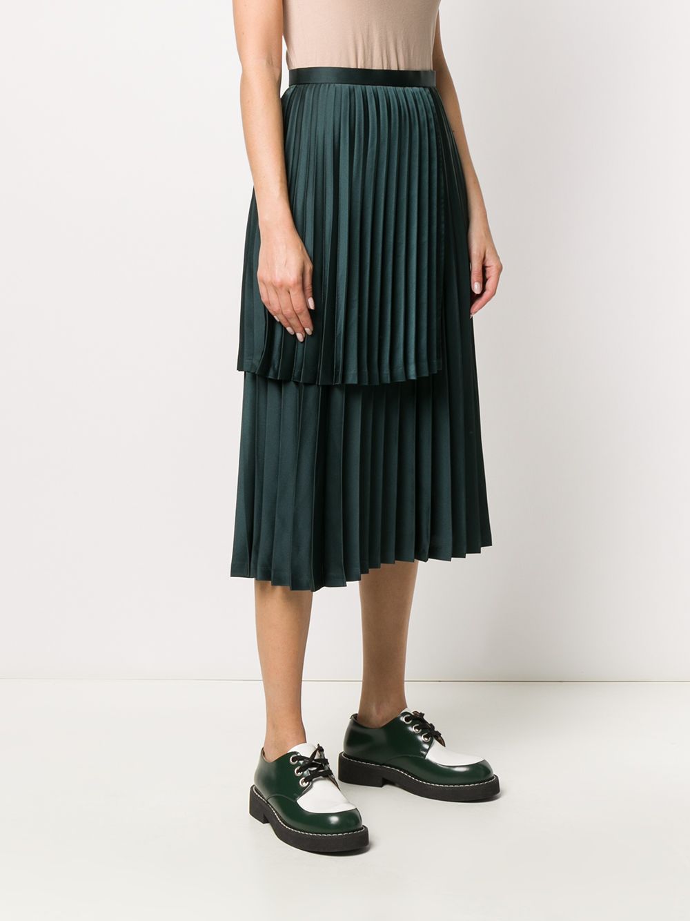 фото Comme des garçons noir kei ninomiya layered pleated skirt