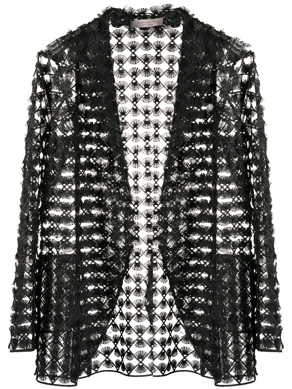 фото D.exterior embroidered tulle blazer