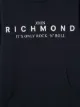 John Richmond Junior TEEN logo print front pocket sweatshirt