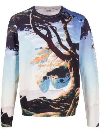 Shop Valentino floating island print