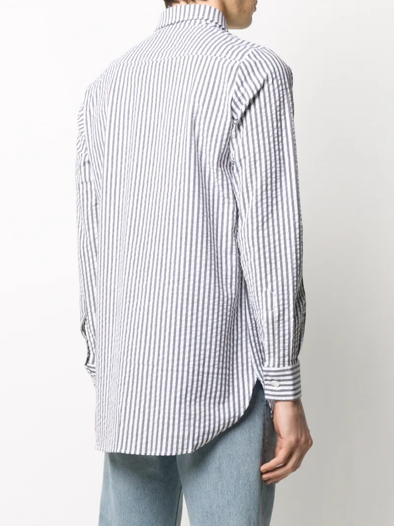 FAMILY FIRST LOGO PRINT SEERSUCKER SHIRT