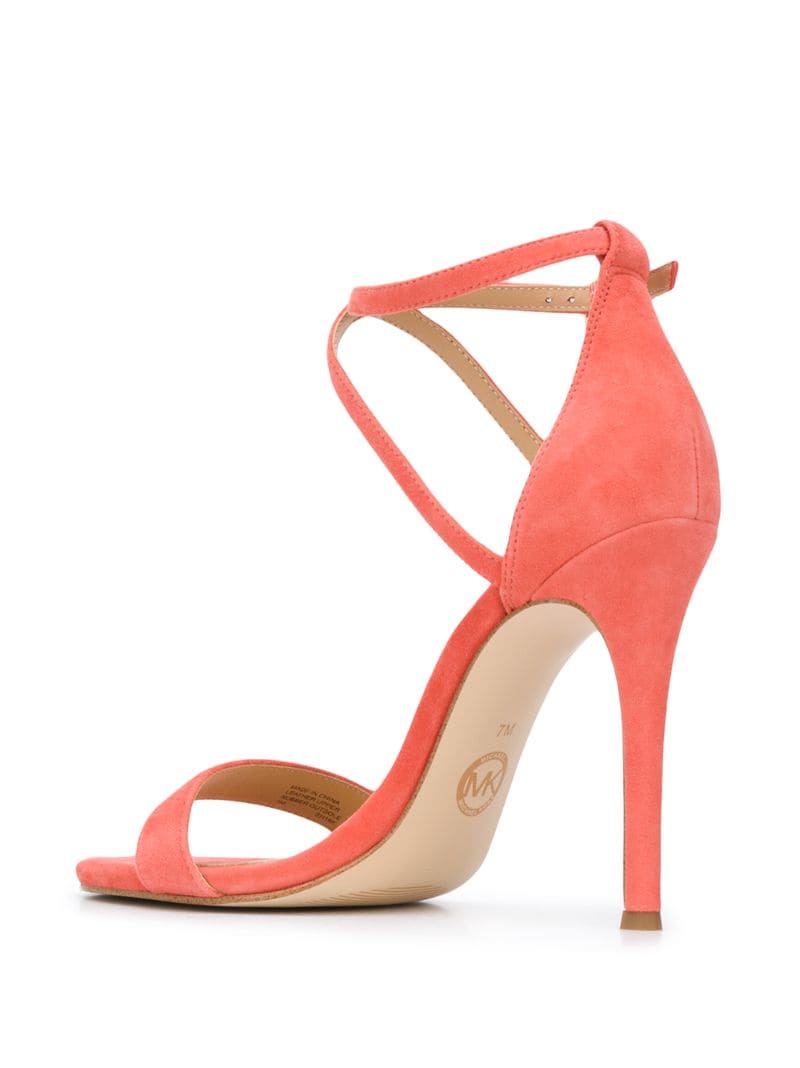 Shop Michael Michael Kors Antonia 100mm Sandals In Pink