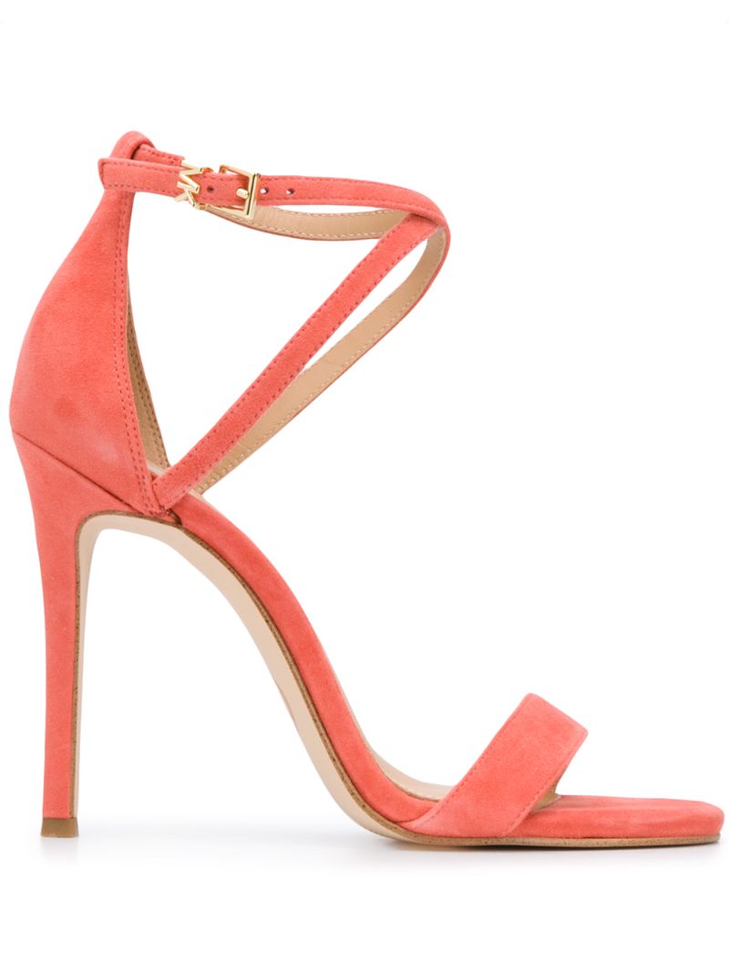 Shop Michael Michael Kors Antonia 100mm Sandals In Pink