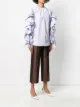 Givenchy pinstriped ruffled sleeves blouse