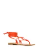 Image 2 of P.A.R.O.S.H. lace-up thong sandals
