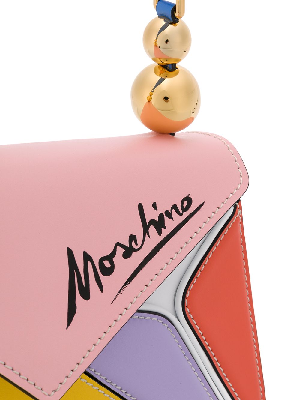 фото Moschino сумка slice с ручкой и ремнем